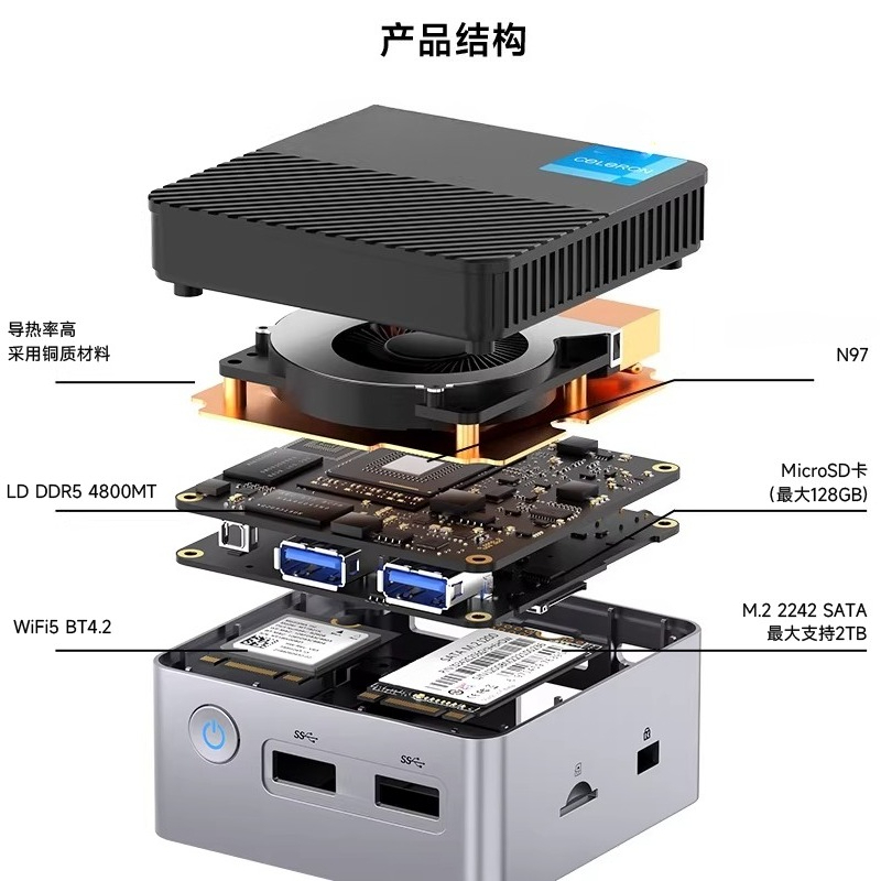 Ddr5 4800Mhz - G5 Alder Lake N97 ミニPC Windows
