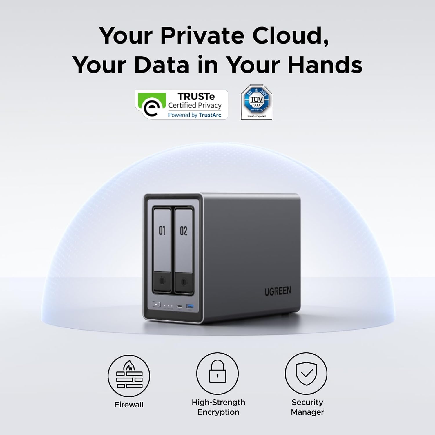 UGREEN NAS DXP2800 2ベイデスクトップNA - Ddr5 8Gb のレビューと価格