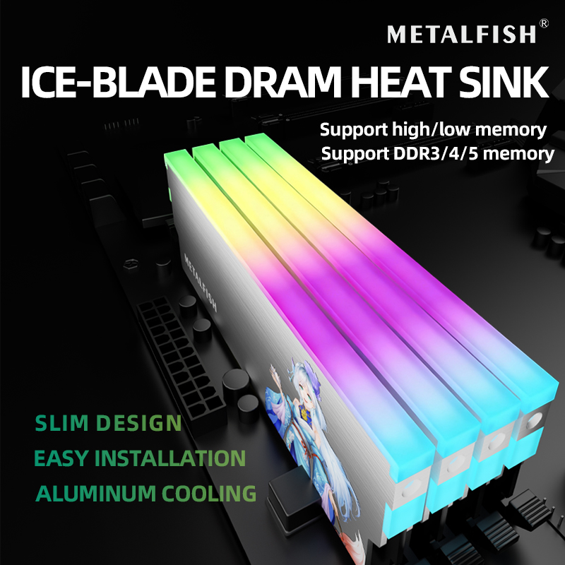 METALFISH DRAM ヒートシンク 5V-3PIN  - Ddr5 Rgb Ram のレビューと価格