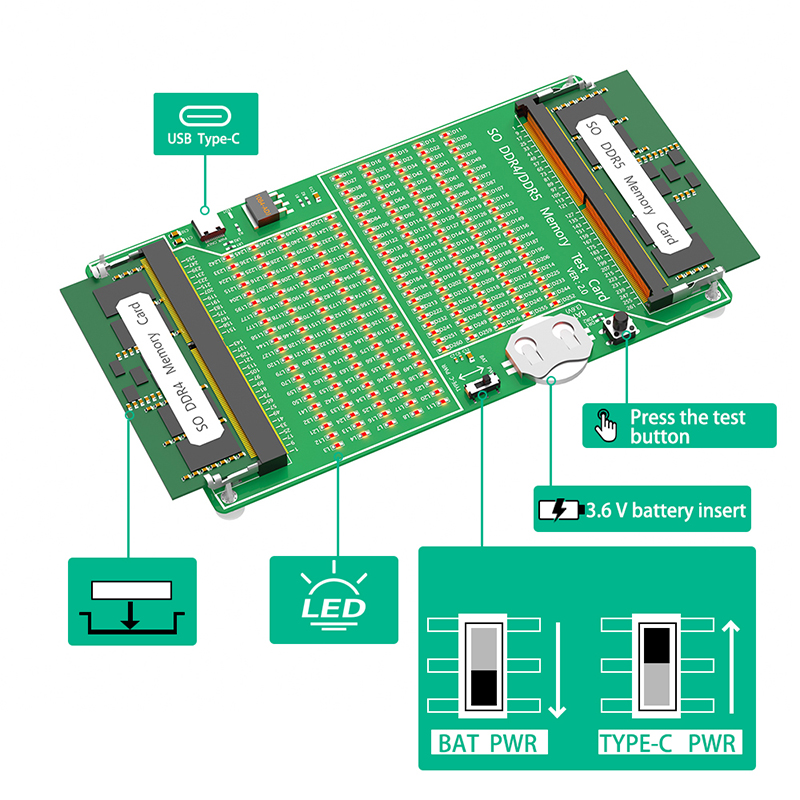 コンピューター用LED付きラップトップテストカード,診断アダ - Ddr5 Laptop Ram のレビューと価格