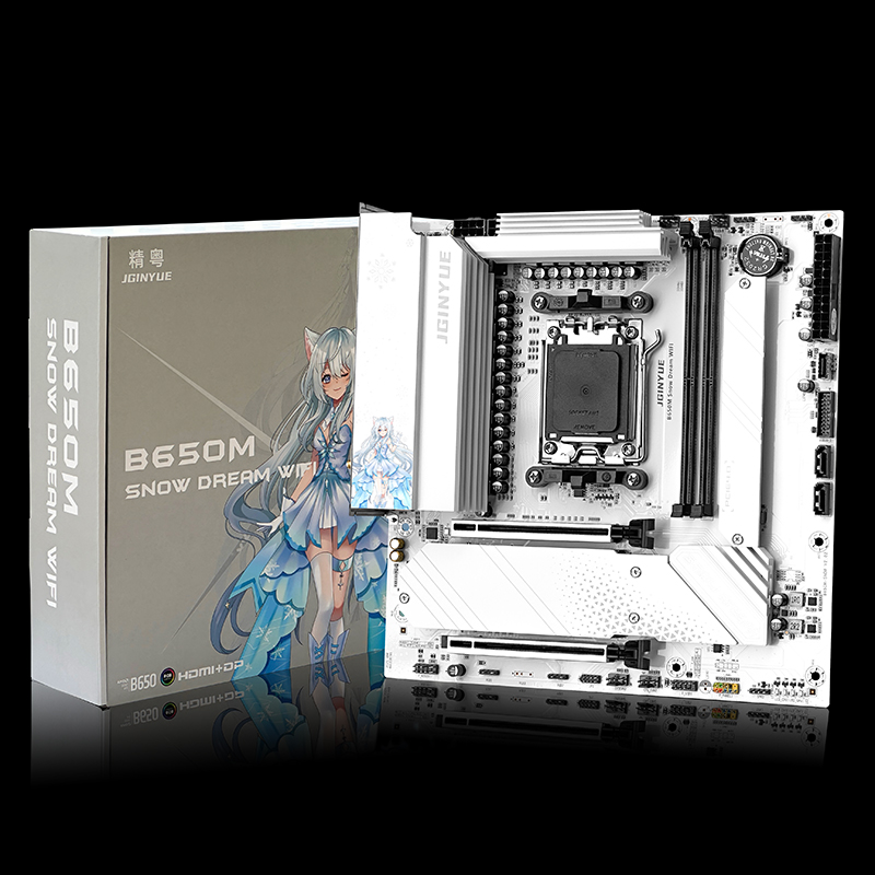 JGINYUE B650M スノードリーム WiFi マザー - Ddr5 Rgb Ram のレビューと価格